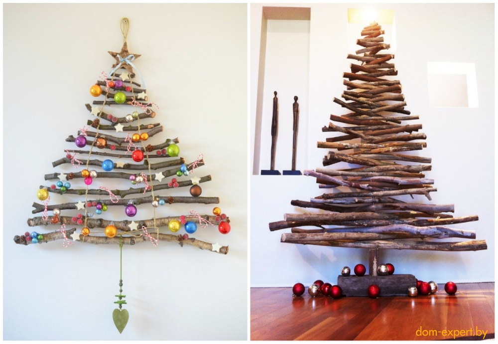 Самые безумные варианты новогоднего декора (+ 40 елок, сделанных буквально из ничего)