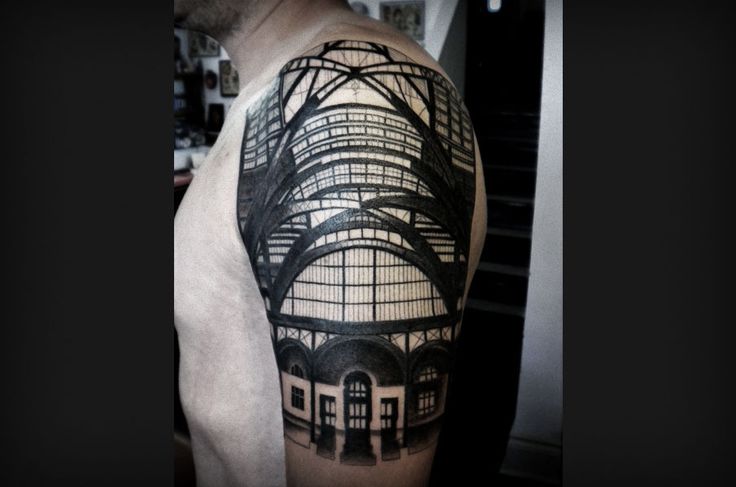 Пока еще лето. 60 лучших татуировок в жанре «архитектура»