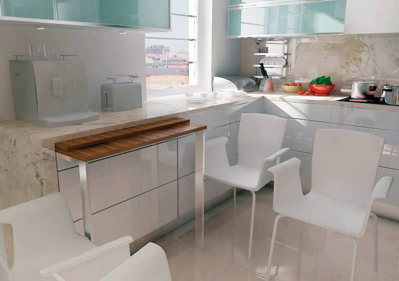 Увеличиваем пространство маленькой кухни: 15 лайфхаков от дизайнера
