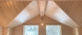 Какой материал можно использовать для отделки потолка в деревянном доме