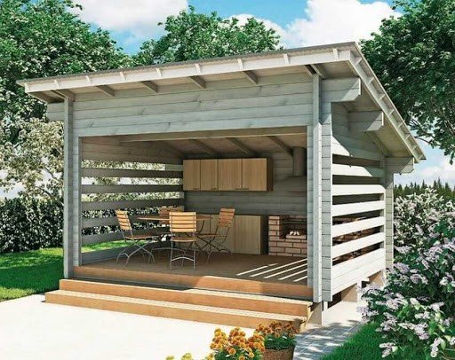 Как построить самостоятельно летнюю кухню на даче
