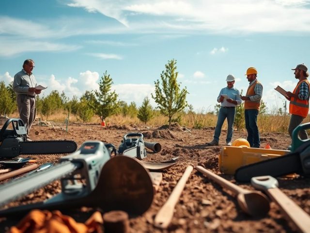 Расчистка участка под строительство дома: как провести удаление деревьев перед заливкой фундамента